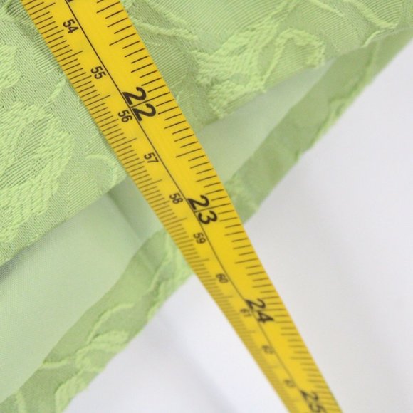 SilkLand Blazer Jacket Womens Light Green Floral Embroidered Lined Size XL - Picture 9 of 9
